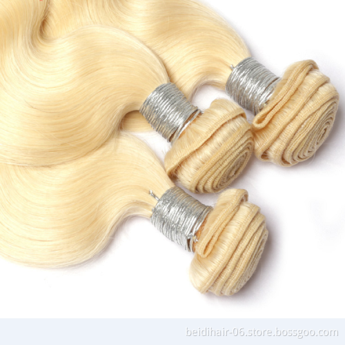 613 bundles blonde hair virgin remy unprocessed indian human hair blonde body weave straight hair wholesale